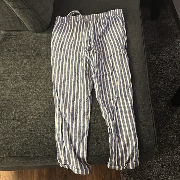 Linen pants Joe fresh blue and white stripes - Picture 5 of 5